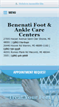 Mobile Screenshot of benenatifootcare.com