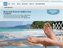 Tablet Screenshot of benenatifootcare.com